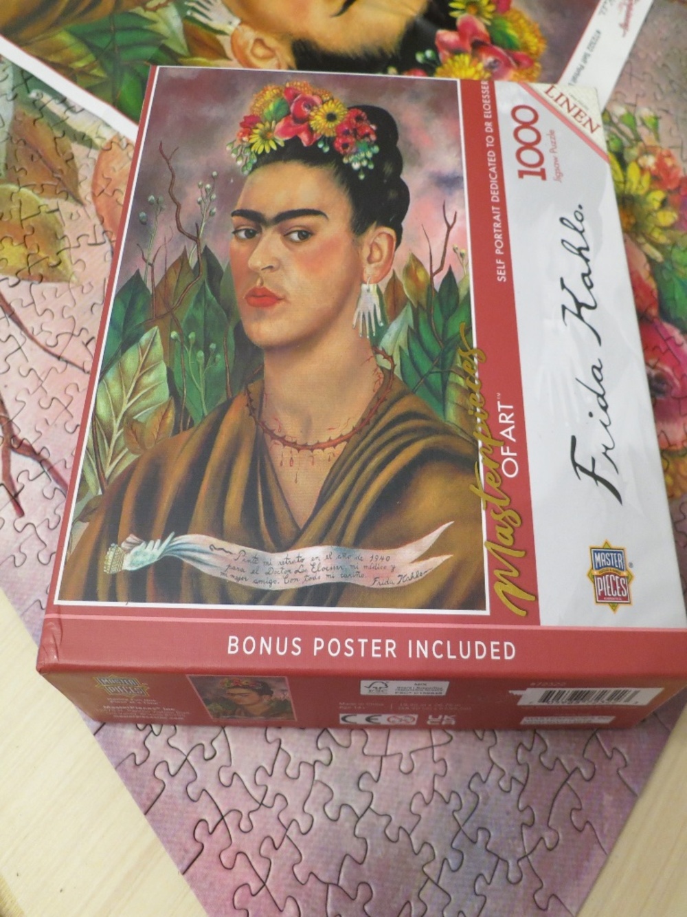 FRIDA KAHLO 1000 Piece Jigsaw Puzzle Self Portrait Dedicated to Dr. Eloesser